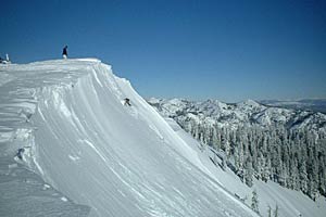 Jesse Hall at Alta, Utah, by Steve Lloyd. “I had no idea where Jesse was going to come off or how big he was going to go. I don’t think Jesse knew either. He was only in my viewfinder for a…