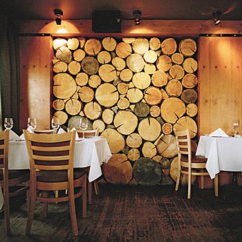 Northern Exposure There's little chance of running out of firewood at the Maple Leaf Grill.