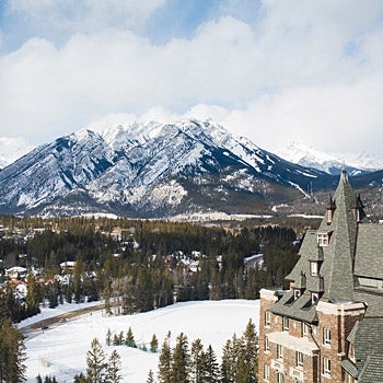 View From the Top The staff doesn't worry about complaints about the vistas from the rooms on the top floor of the Fairmont Banff Springs Hotel.