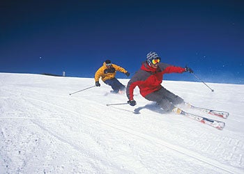 And she even carries her own skis. None