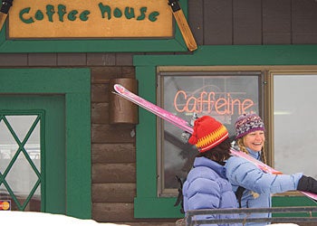 She can ski too. None