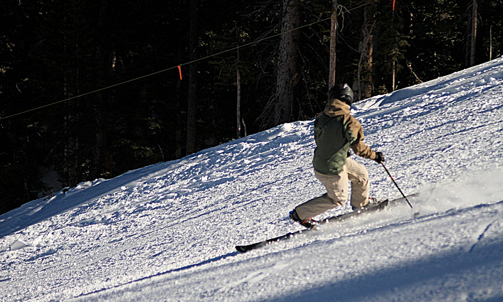 Switch Tele This Tele skier was working on getting down switch.