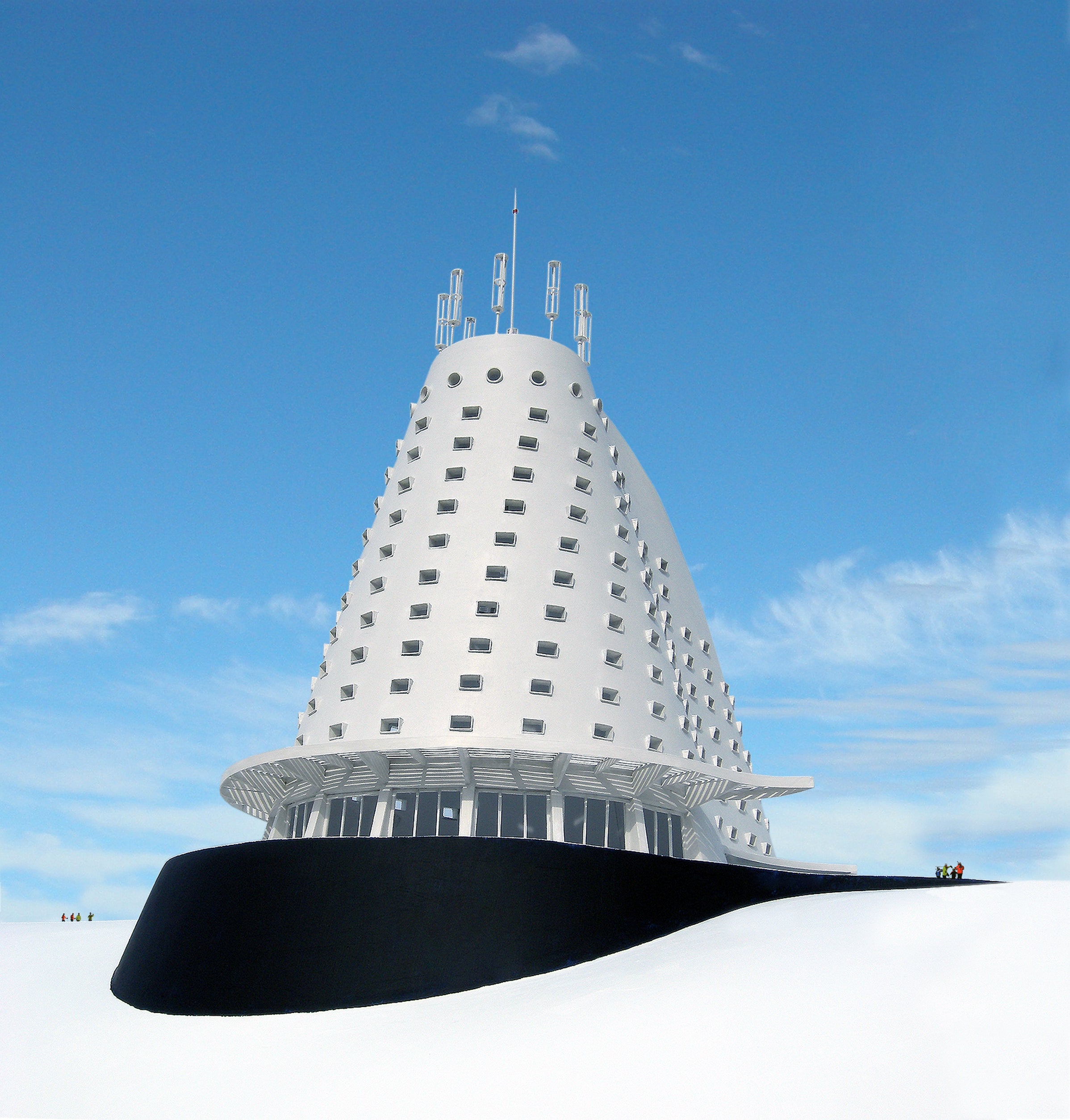 Warm and Cozy Heat for the hotel would be supplied by large, south facing, insulated windows in front of a thermal mass in the floor of the building’s lobby, along…