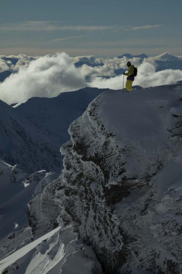 Sam Smoothy Surveys New Zealand While a on film shoot for Warren Miller.