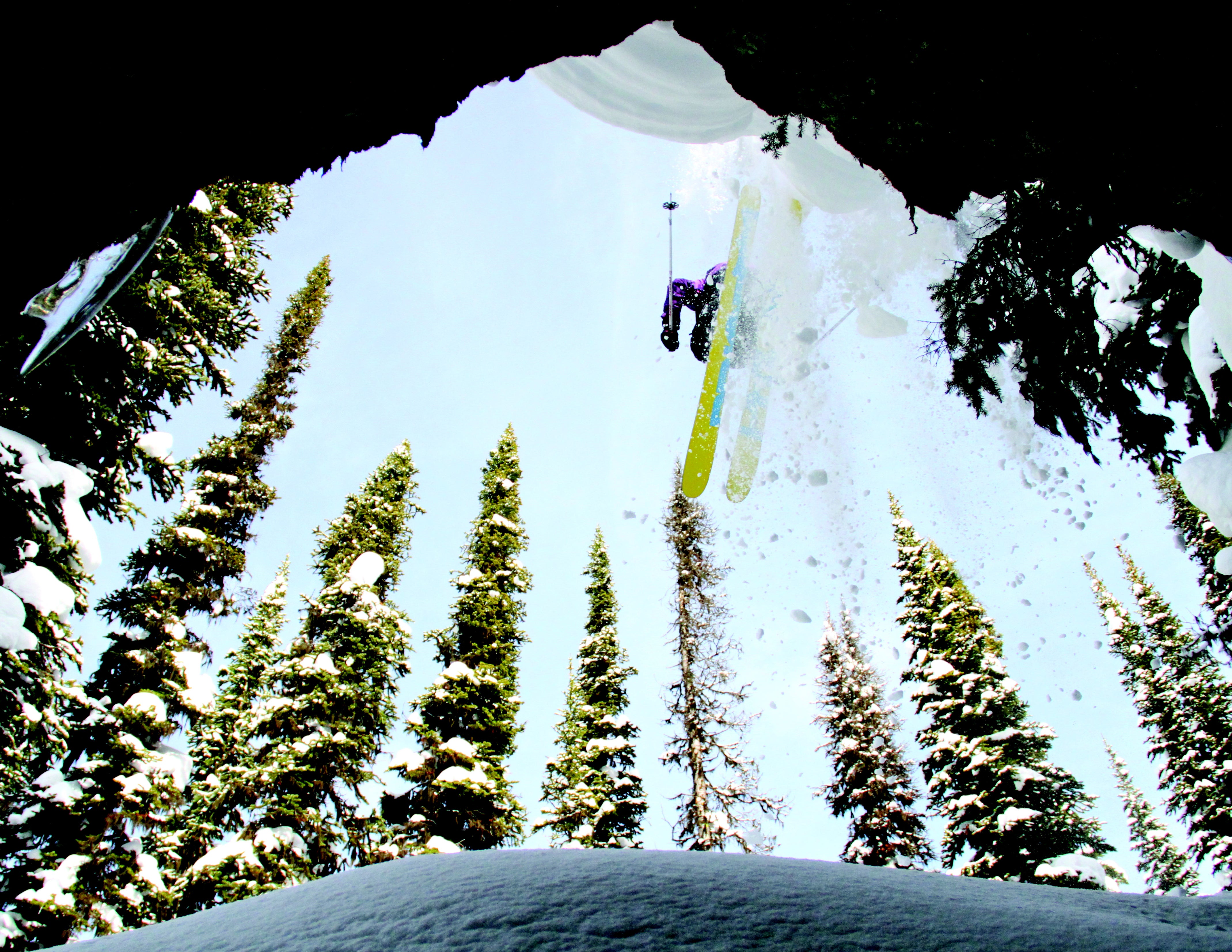November: Zoya Lynch A skier jumps off a cliff at Revelstoke Mountain Resort, British Columbia