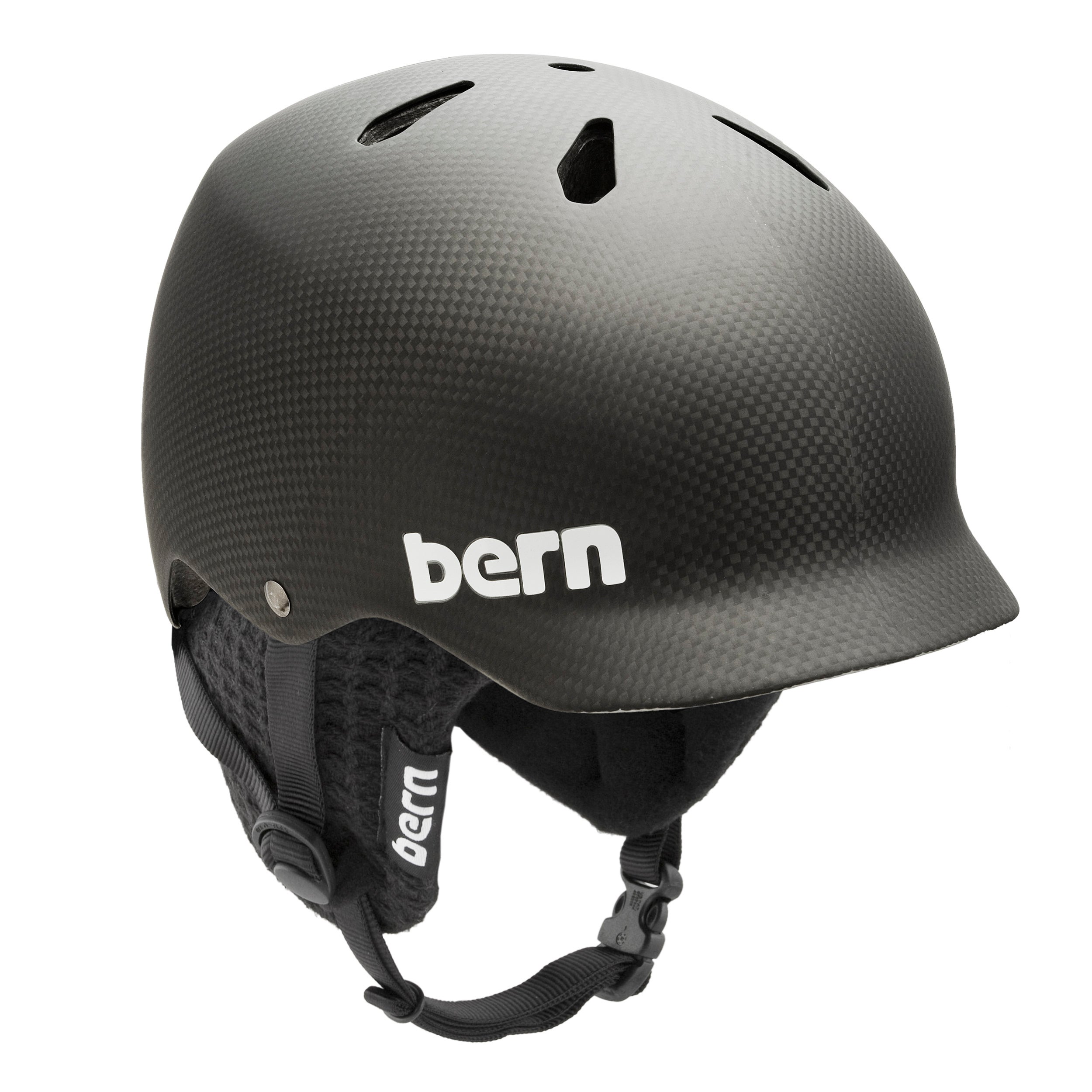 Bern Carbon Watts My roommate hates on helmets, but he skis like a chimpanzee on speed. I think it’s a self-conscious image thing. A helmet protects your noggin first…