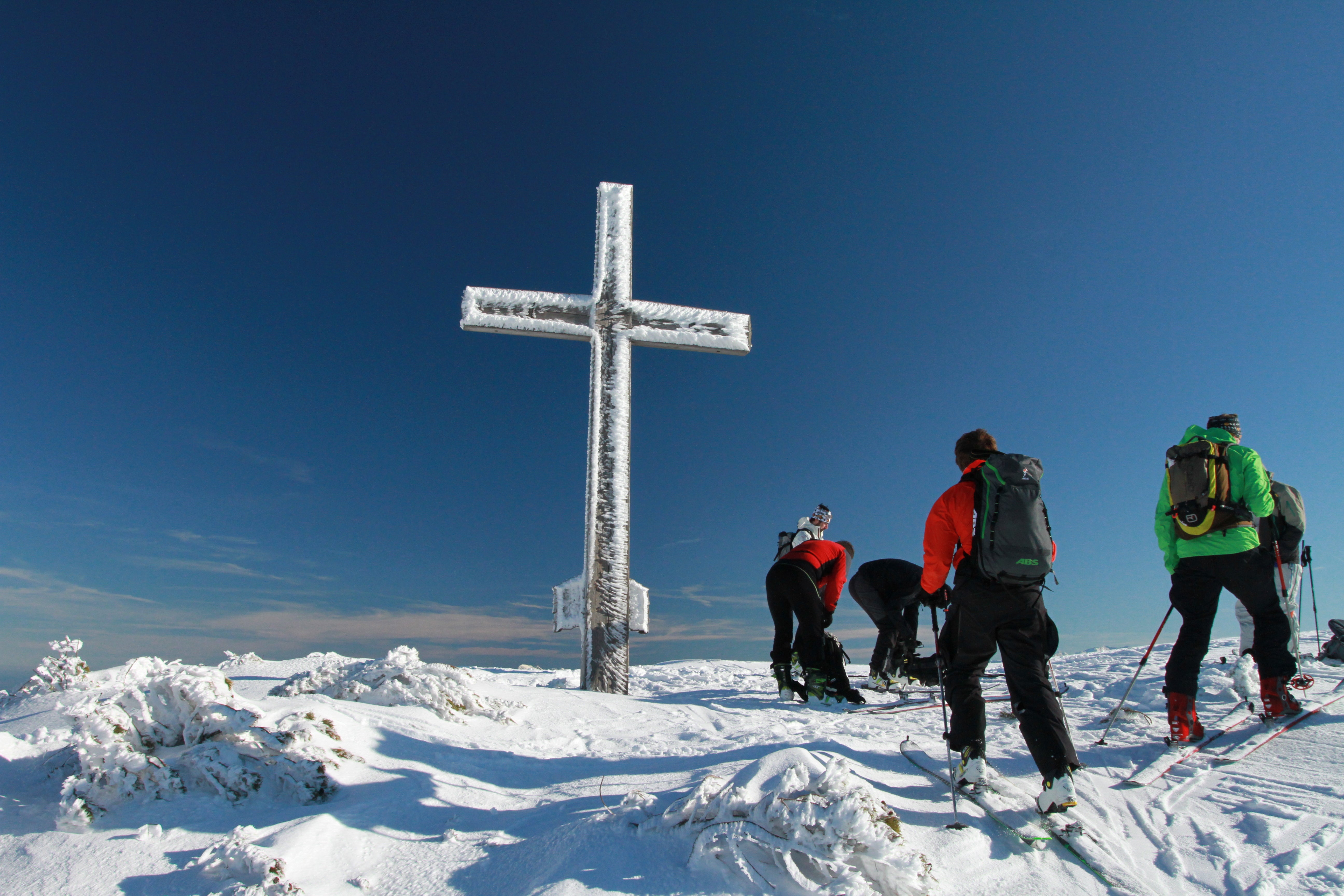 Breitenstein Summit On our third and final summit of the day, Breitenstein, we found more of the same conditions—blue skies and good times.