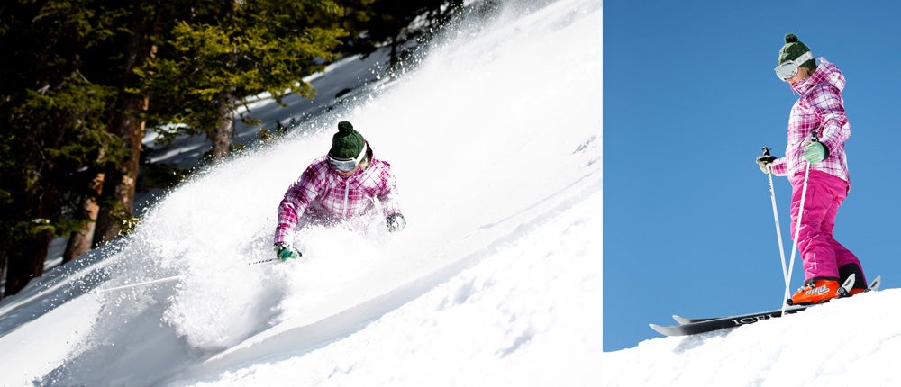 Glamour Shots Tester Ashley Magnuson makes the incredibly difficult job of ski testing look good.