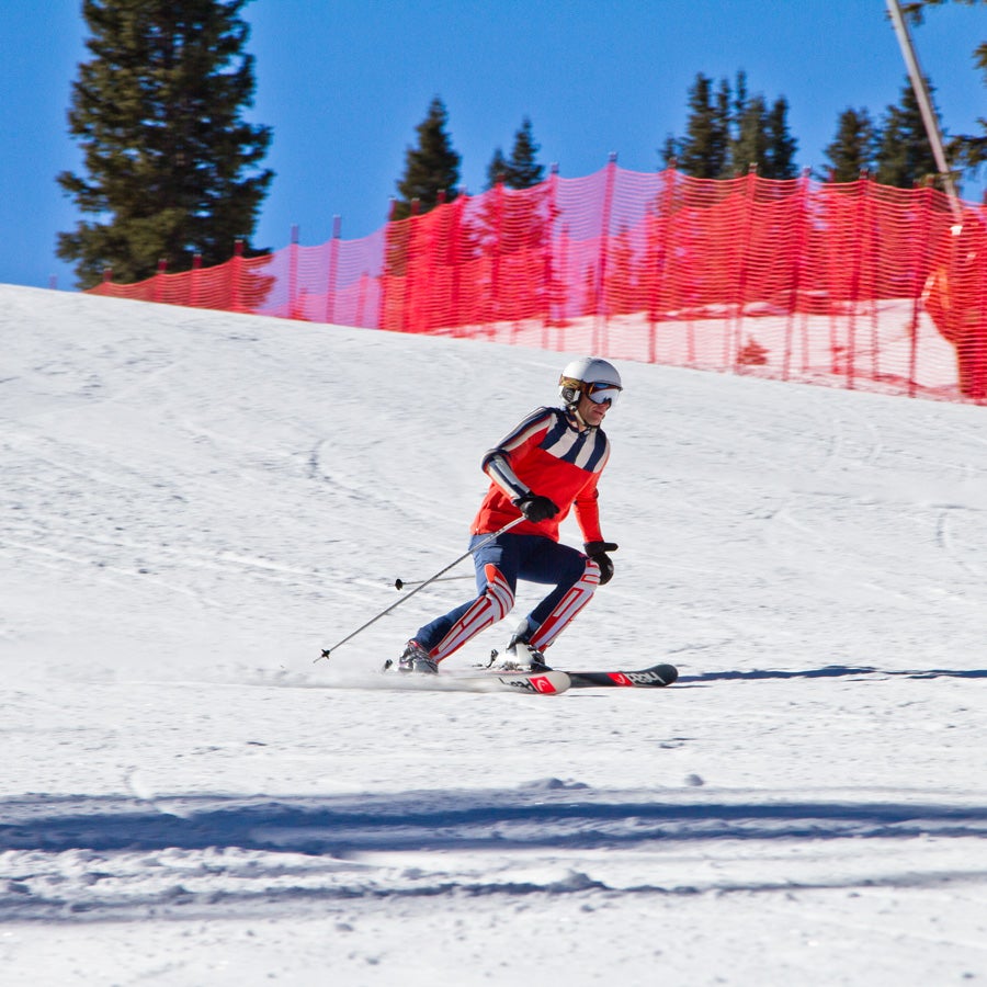 Retro Wear Did we mention it was Halloween? For skiers, it isn't a costume, it's a lifestyle.