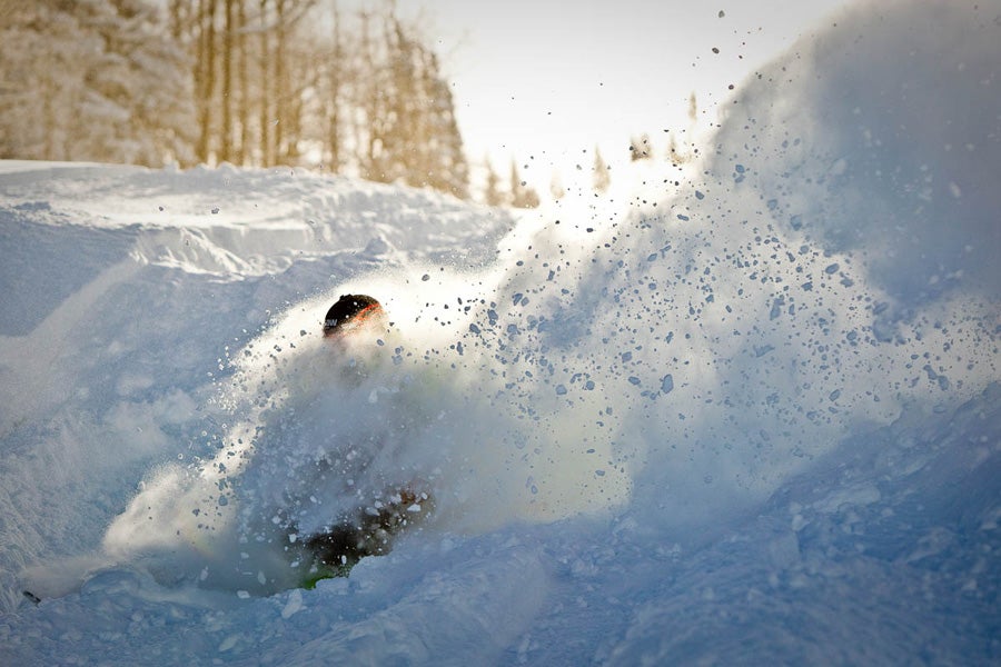Trenching Aspen local and soccer mom favorite TJ David taking advantage of early winter. aspensnowmass.com