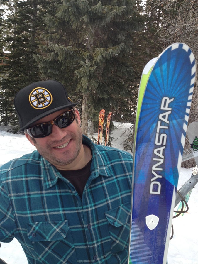 Rossi/Dynastar's Thor Verkonk Sweet ski. Lousy Bean-town hat.Behind the scenes of Ski Test 2013: Day 1 | Day 2 | Day 3 | Day 4