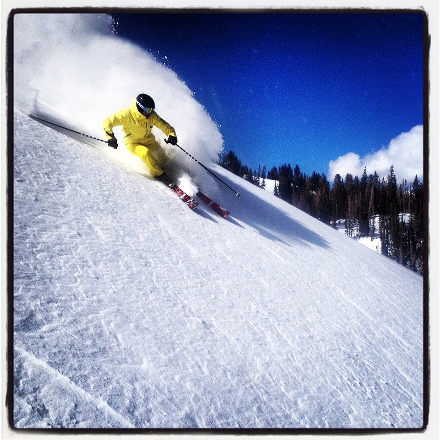 Tweet Skiing senior ed Kevin Luby rocking a canary yellow onesie testing the Blizzard Bonafide. Photo: Jeremy Benson.Behind the scenes of Ski Test 2013:…