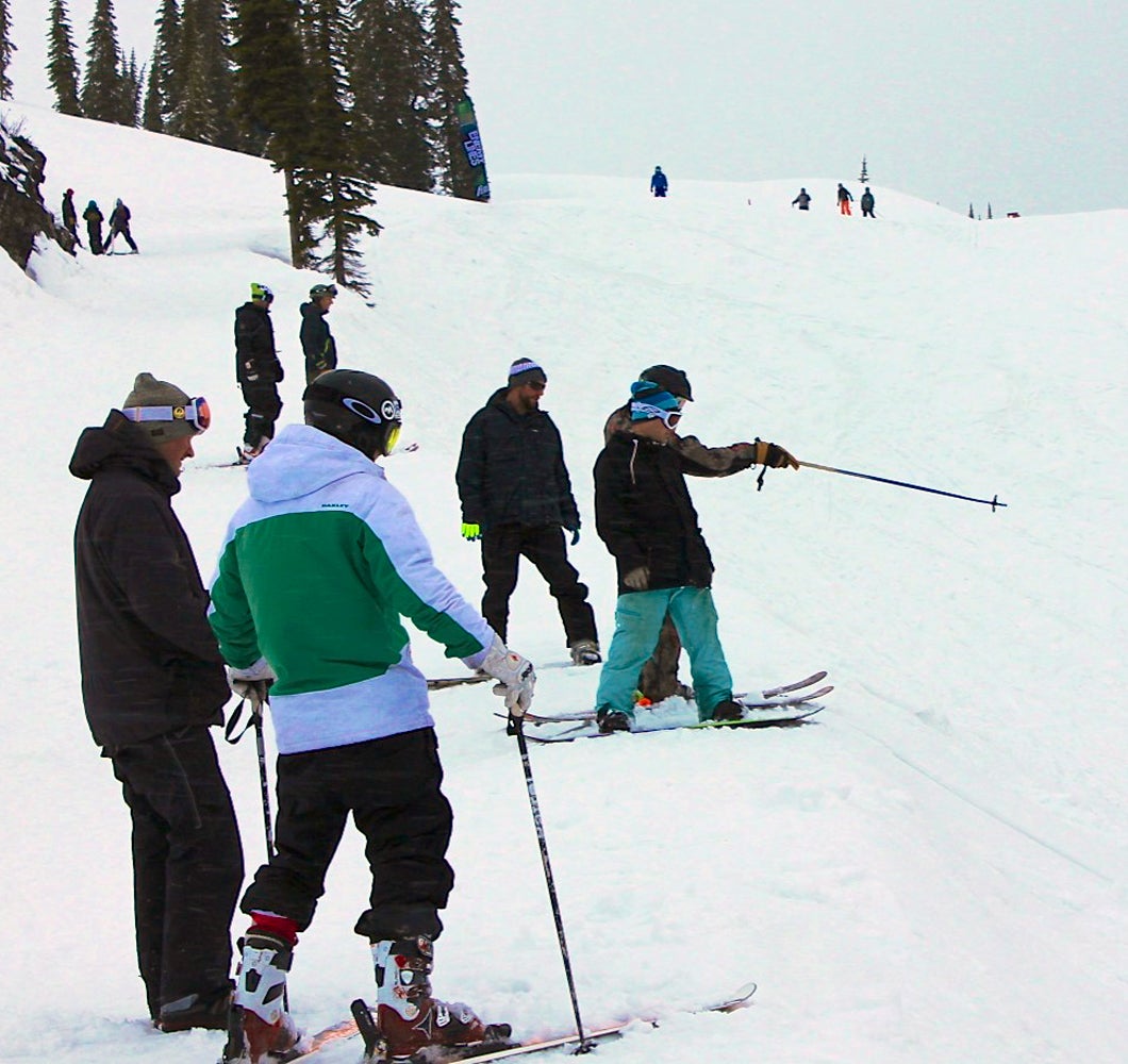 Choose Wisely Athletes spent most of the day picking lines and skiing the course to find the fastest route down the mountain. The start was relatively open, but…