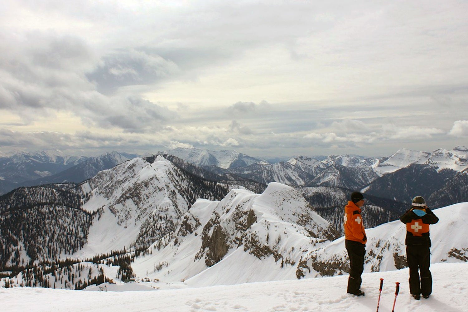 Patroller Stamp of Approval From the top of Polar Peak, the highest point at Fernie, skiers can drop into both Lizard and Currie Bowl, as well as access the