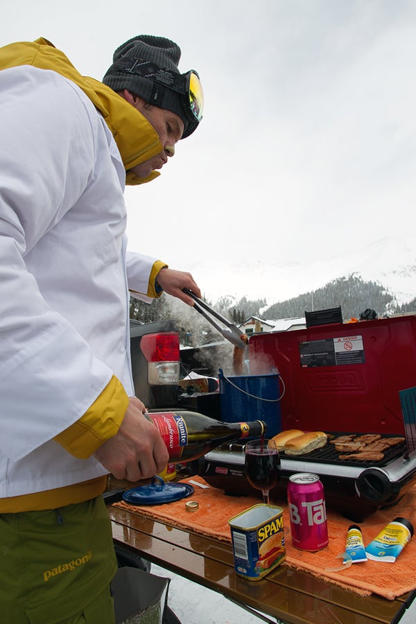 Fine Wining There's something to be said about maintaining class on the slopes. Much of it comes down to Riunite wine and Spam. People weren't asking for…