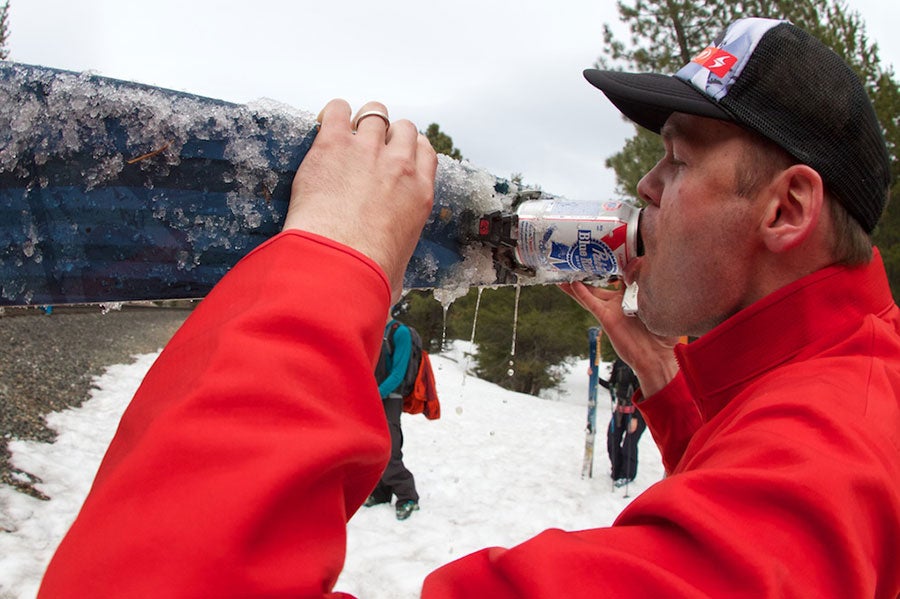 Dynafit Beer Slam Yeah, they're light and great for touring, but this here's real reason why Dynafit bindings are so popular with backcountry skiers.