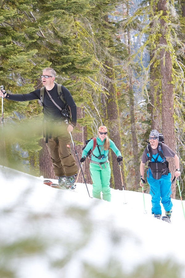 Forest Lurkers Jed Duke, who trained by skinning the slopes of New Hampshire's Whaleback Mountain, puts his lungs and legs to the test.