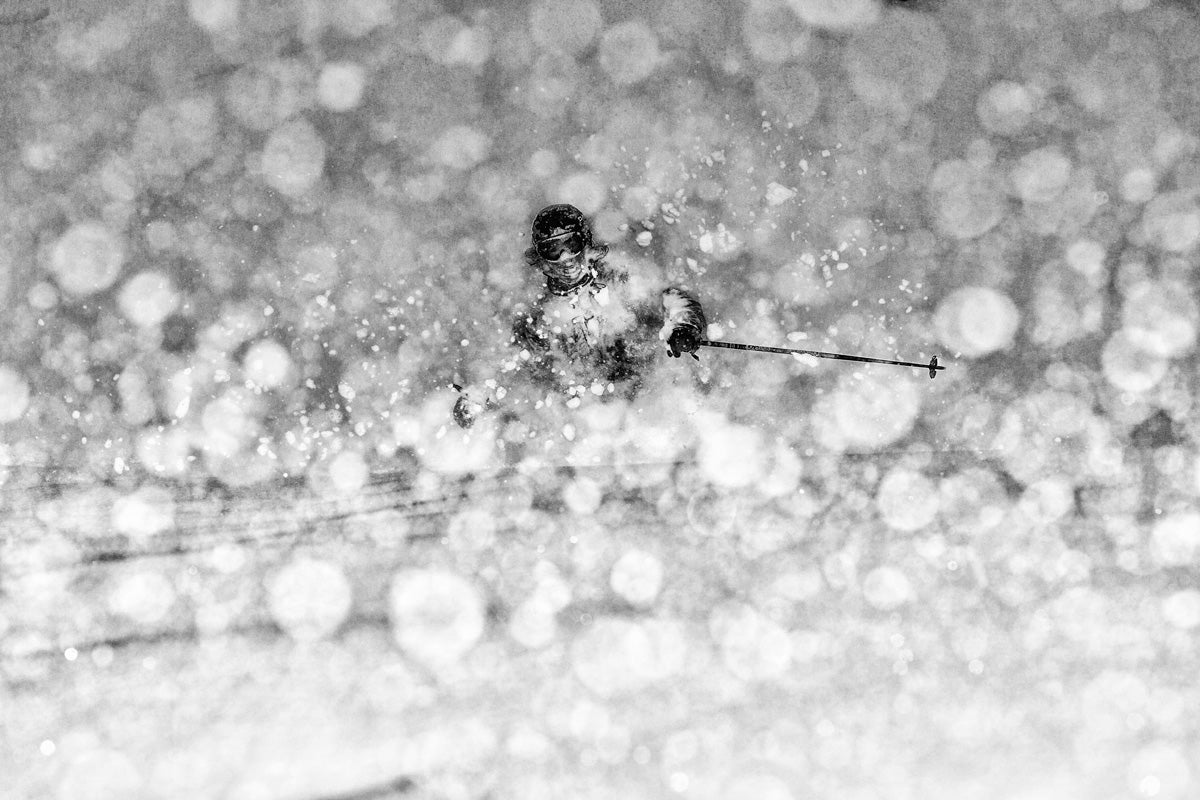 Mt. Baker, Washington Photographer Grant Gunderson is infamous for his amazing black and white photos. Shooting early season at Mt. Baker, Gunderson decided to “break out…