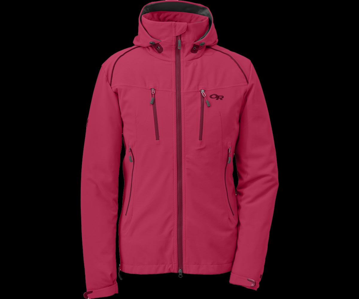 Outdoor Research Women's Valhalla Jacket The Valhalla is a near-waterproof, softshell jacket that’s roomy but not baggy. It’s a perfect ski piece for all by the wettest days, and it’s comfy…