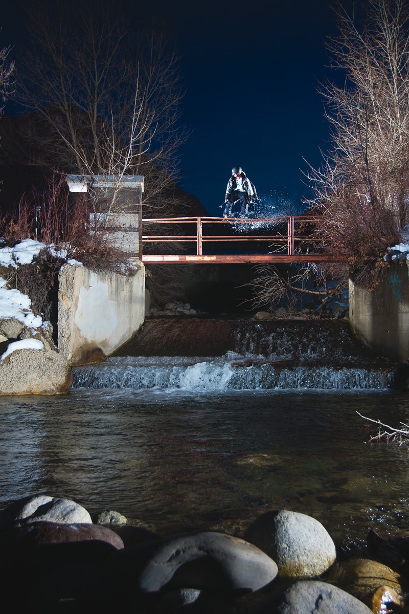 Salt Lake City, Utah Erik Hostetler shot photos of Mike Wilson on this rail years ago, and ever since he’s been eager for a “rebate shot.” With the help of skier, Mitch…