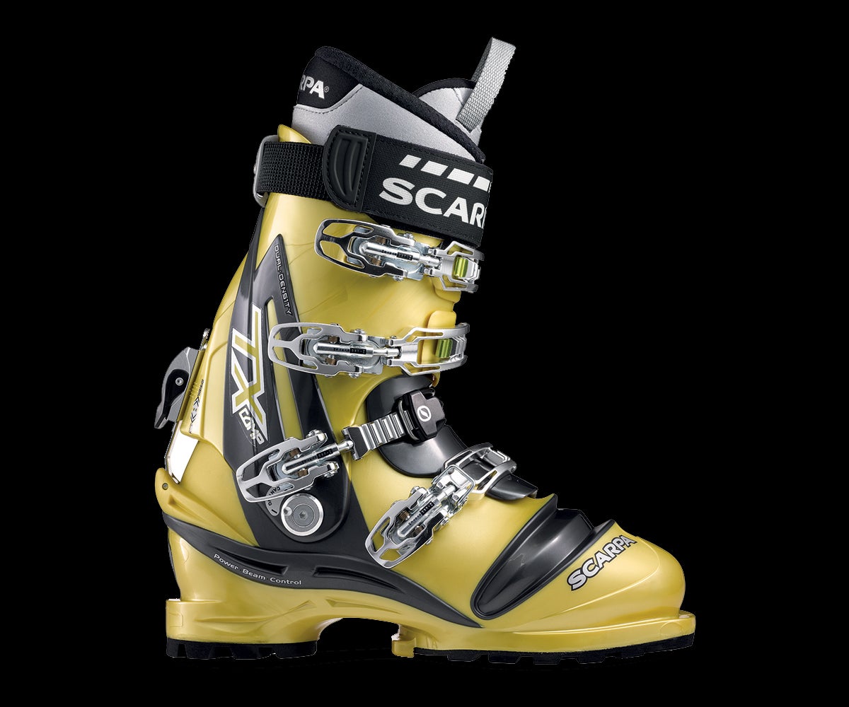 Scarpa TX Comp After a season-long hiatus, I’m returning to habitual knee bending. I missed tele skiing. It is, unequivocally, the most refined way to descend a…