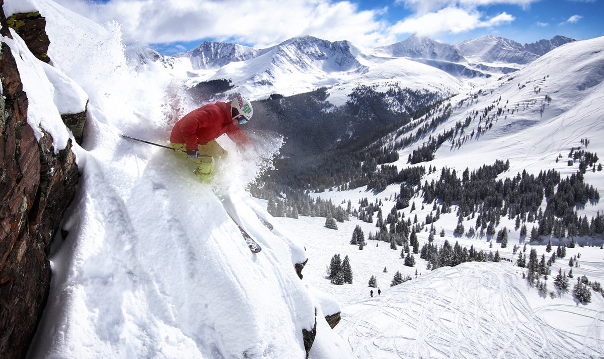 Copper Mountain A 10-inch powder day wrapped up a 22-inch March storm, so skier Palmer Hoyt found a soft landing after dropping a cliff off Bradley’s Plunge in…