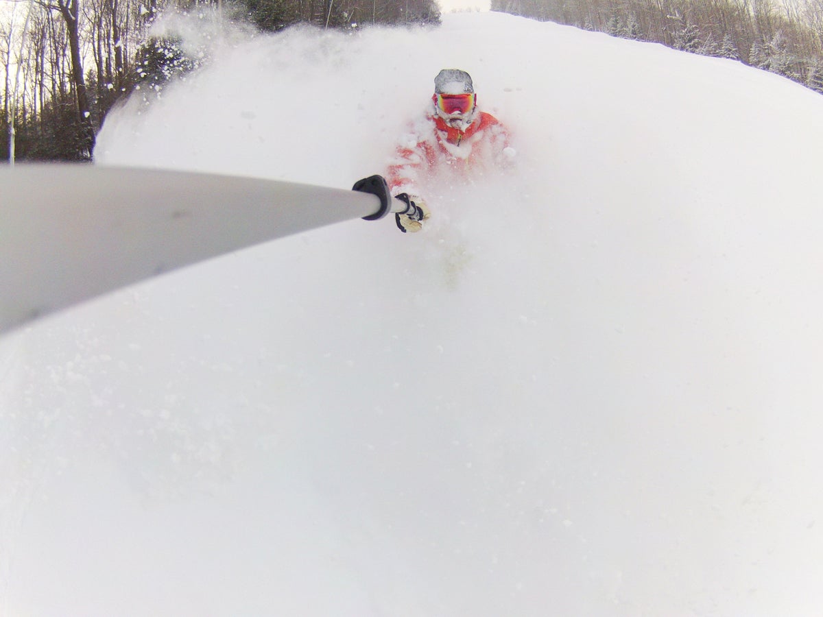 Holiday Valley Skier Adam Sauerwein snapped this white-bearded selfie in February after taking several faceshots in a New York storm.