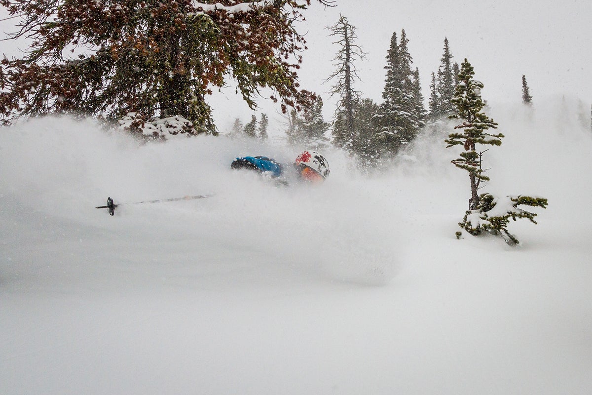 Kicking Horse On the Powder Highway, early December was deep—with three feet falling fast. In-bound chutes skied nice and fun.