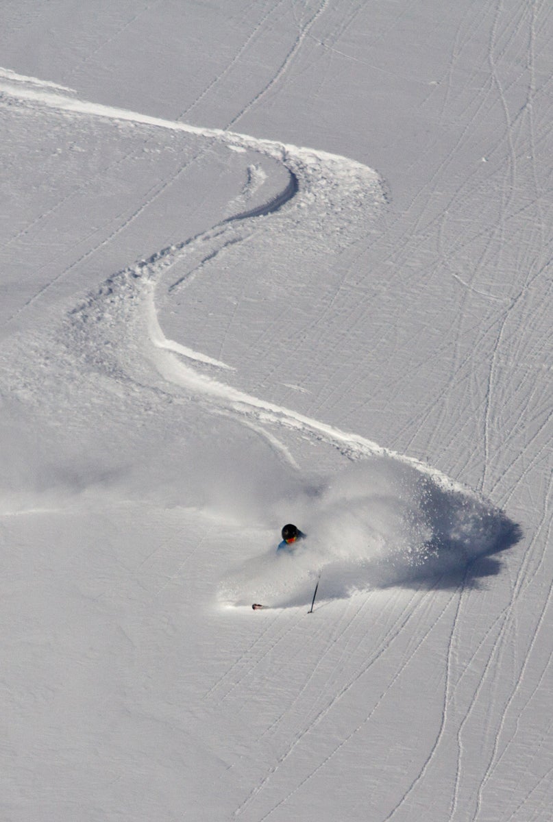 Lake Louise Skier Etienne Labelle seizes the snowiest season ever and a powder-filled December at the Lake Louise Ski Resort.