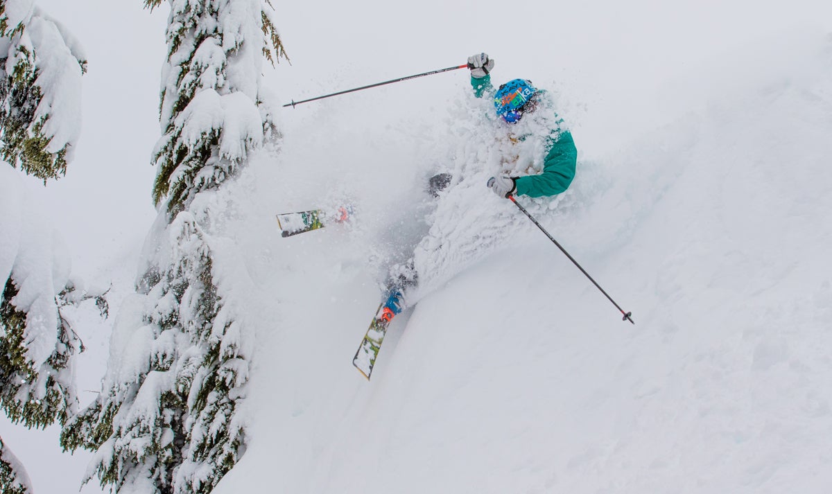 Mt. Hood Meadows Skier Jon Malmberg found this fresh late-season dump at Meadow's 5 Bowl in March.