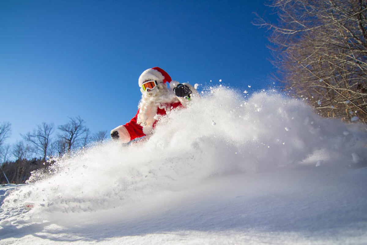 Sunday River Santa called in sick when he heard Sunday River had a fresh stash.
