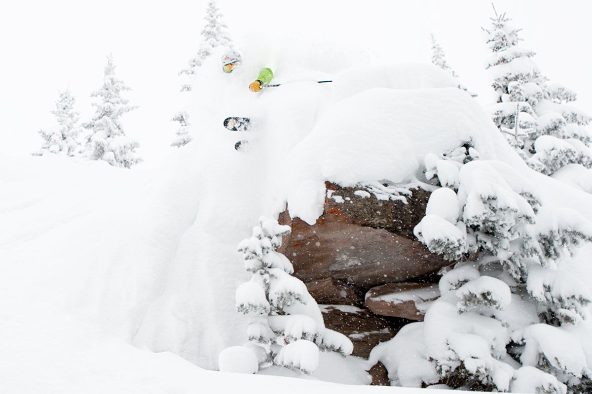 Vail Skier Palmer Hoyt found pillows of powder and soft landings in the Northwoods.