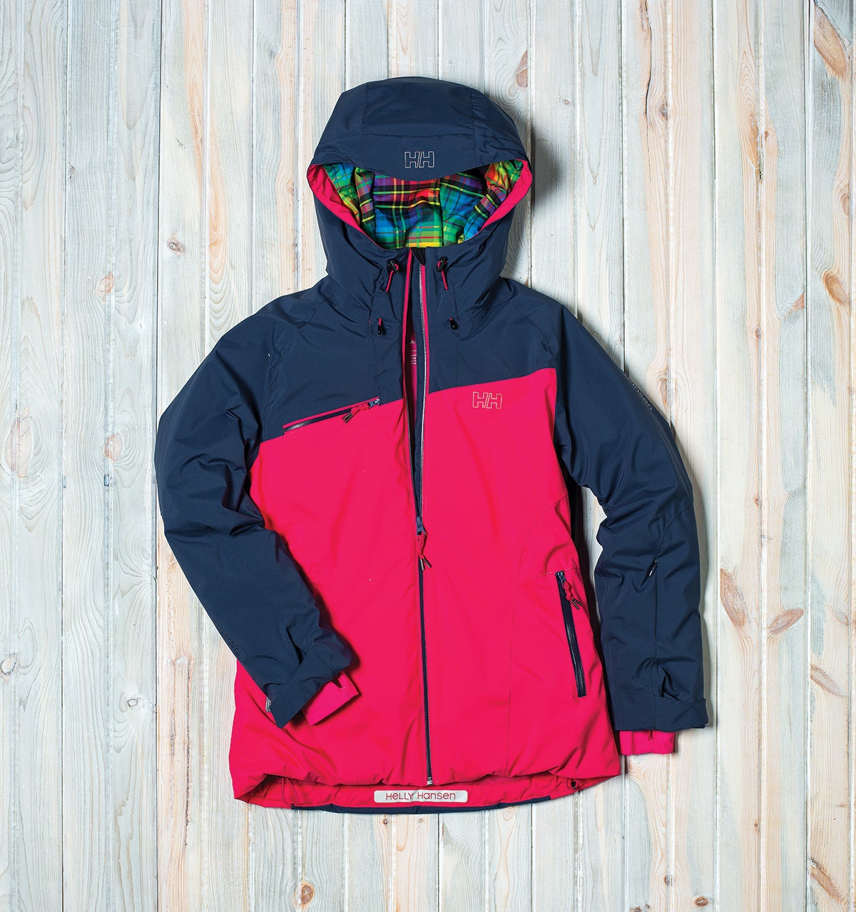 HELLY HANSEN STELLA STORM JACKET It’s OK if your favorite part is the plaid lining of the helmet-compatible hood. The rest of the jacket quietly does its job: Toasty PrimaLoft Silver…