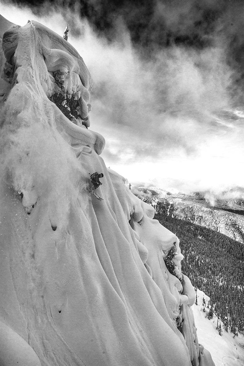 Commitment A spine into a chute into a pillow field? Photographer Grant Gunderson questioned skier Mark Abma’s dicey choice of lines. Naturally, though, Abma…