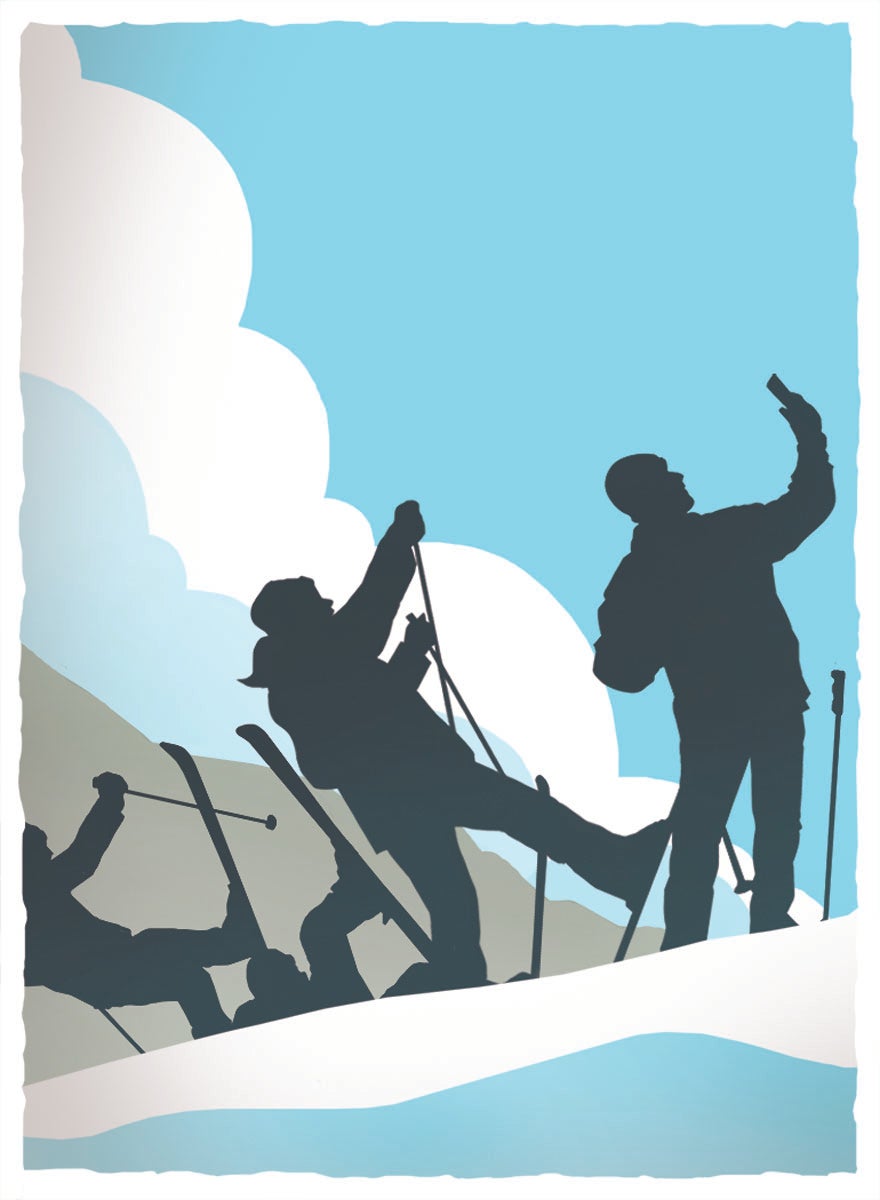 SKI-DecemberArt.jpg Ski Family illustration