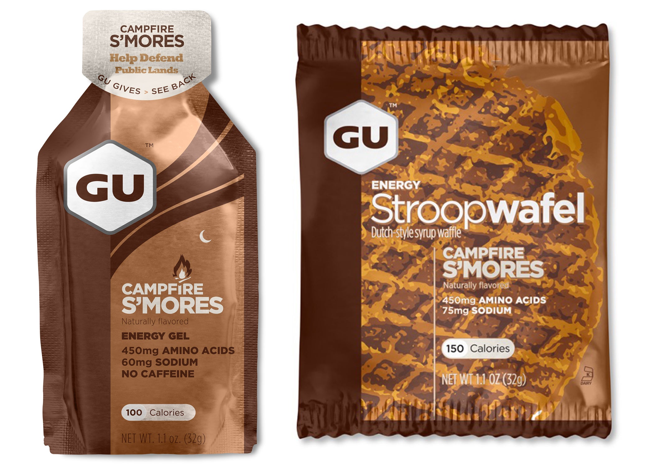 GU smores gu campfire smores gel and stroopwafel