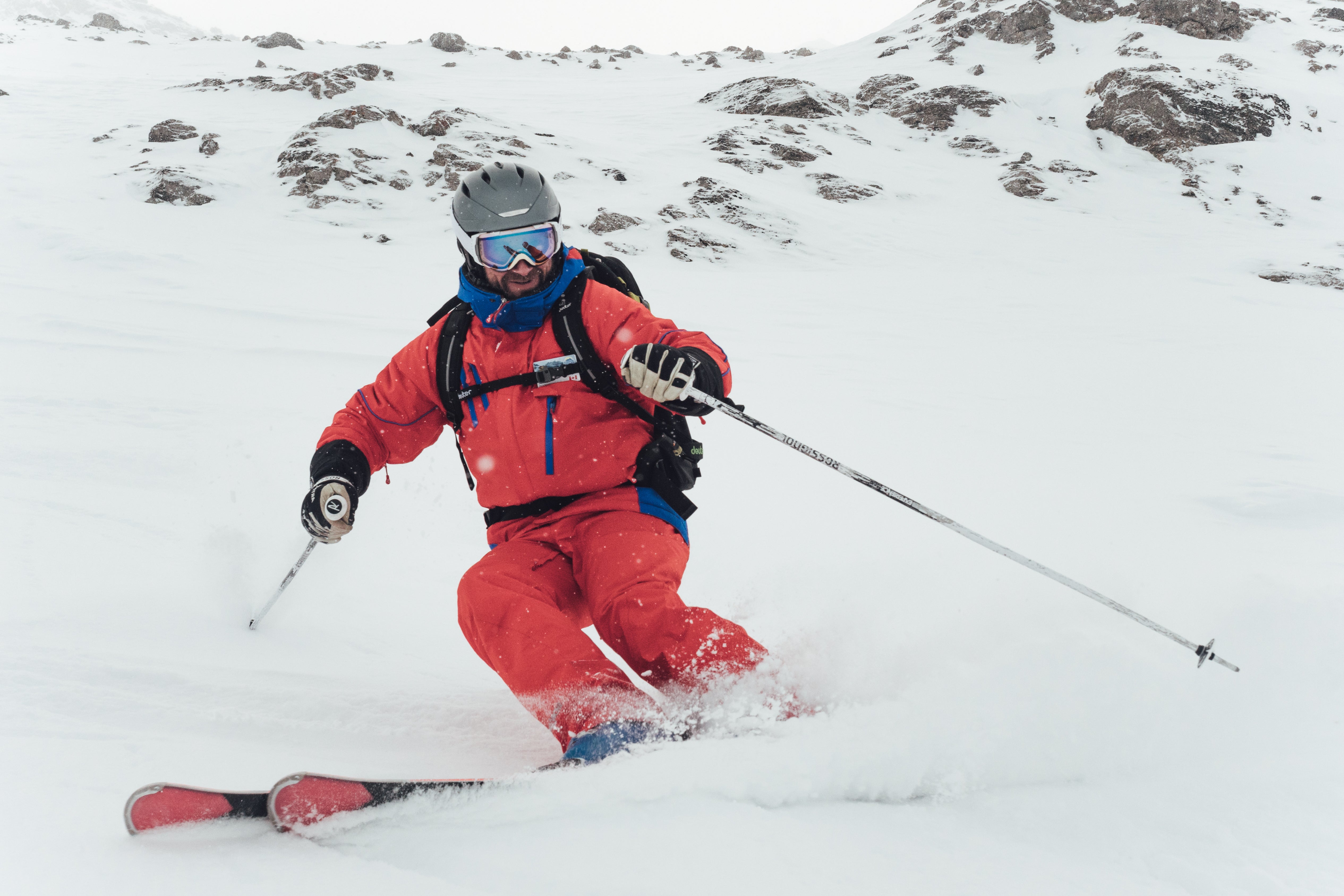 14.02.18_EugeneSkiMagFam&DeliriumDive-23 A guide in his element at Banff Sunshine Village