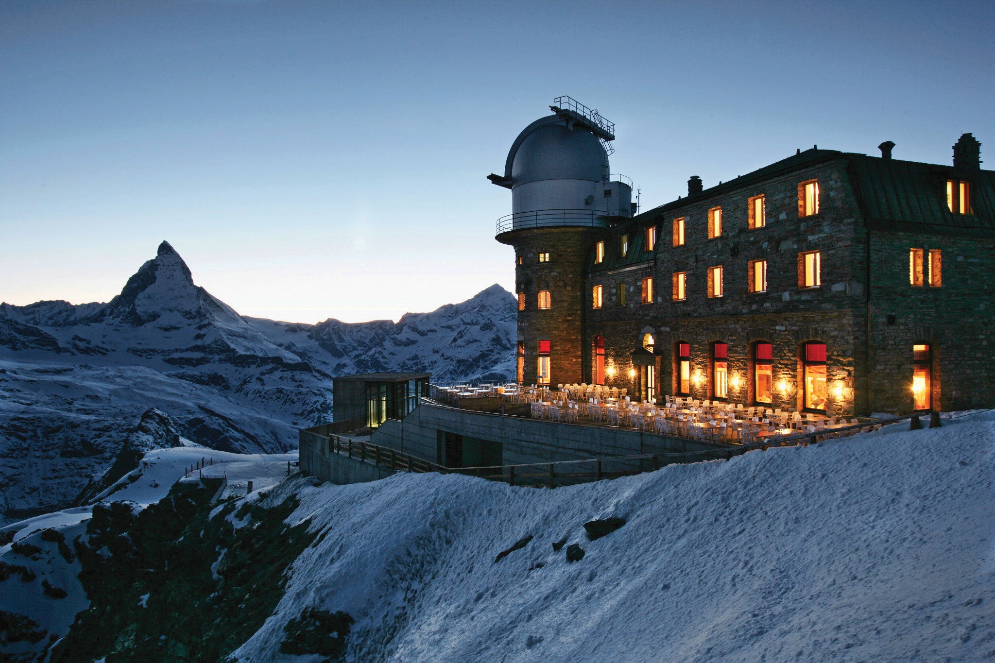 SKI1117_SCE3_gornergrat-Kulm_Abendstimmung 3100 Kulmhotel Gornergrat Zermatt Switzerland