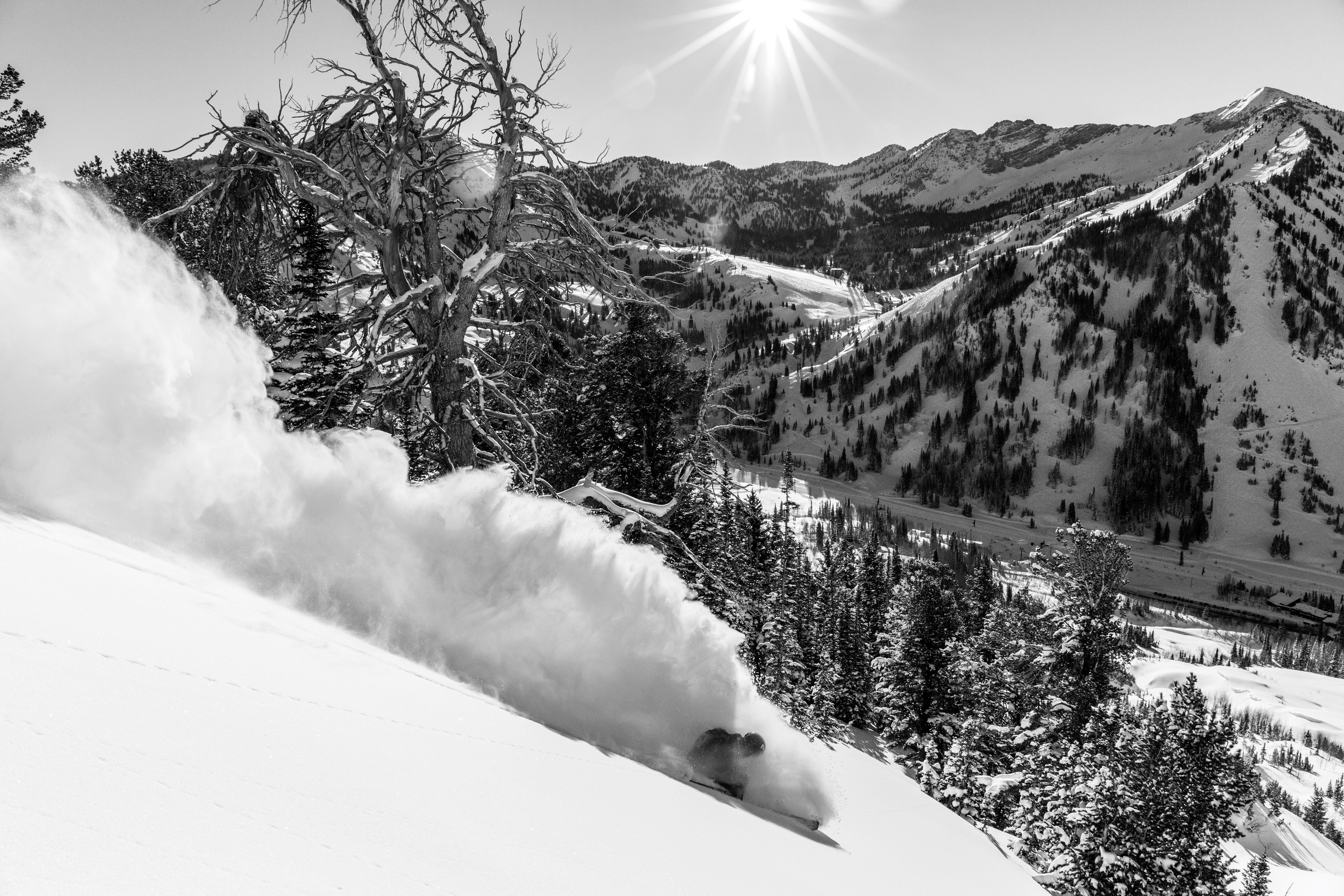 SKI1017_TRA_SLC5_Alta_by_WraySinclair Eric Balken paves the way near Flagstaff Ridge, in Alta's backcountry.