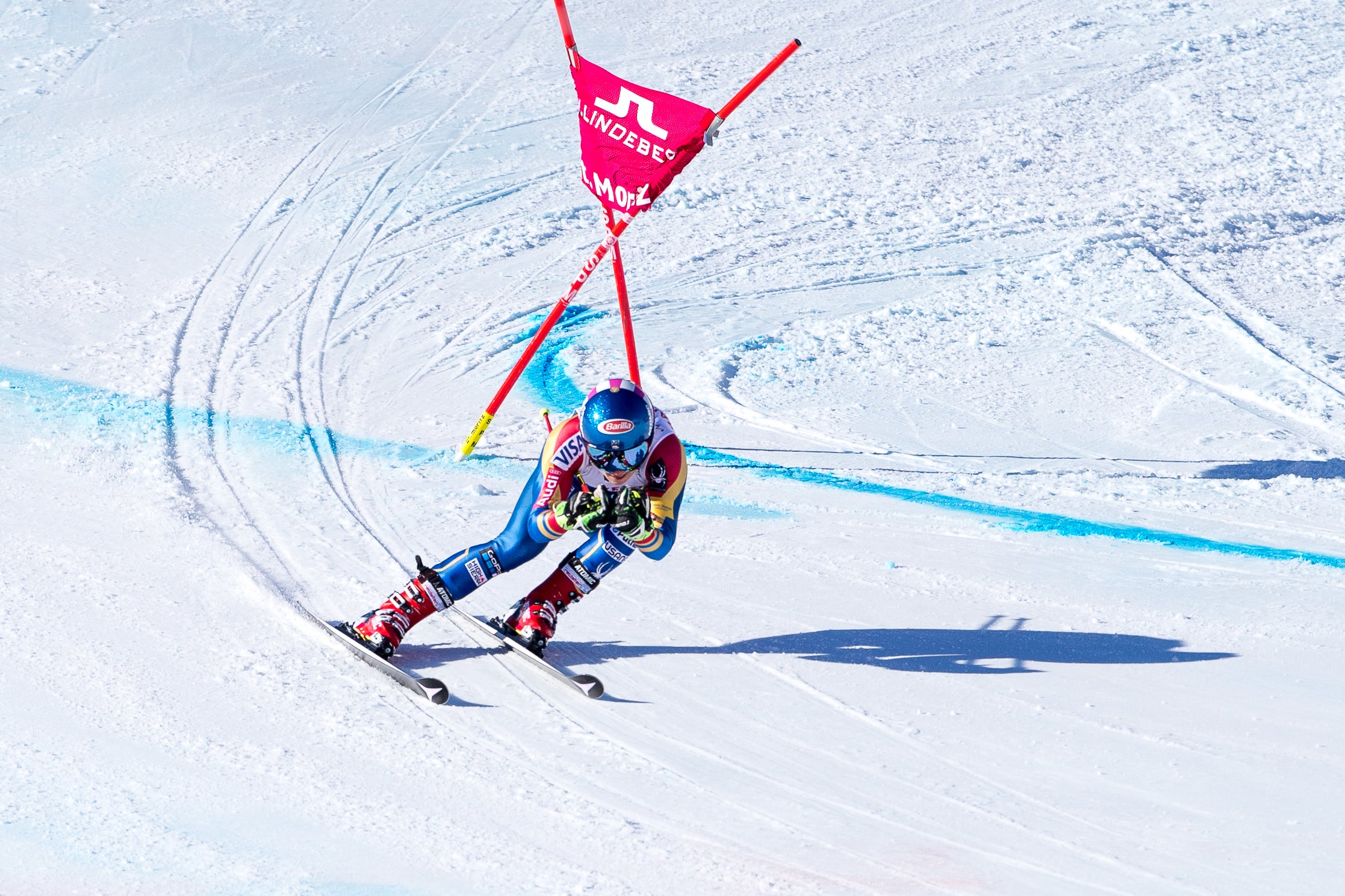 DVAerials0535 Mikaela Shiffrin, St. Moritz, Switzerland