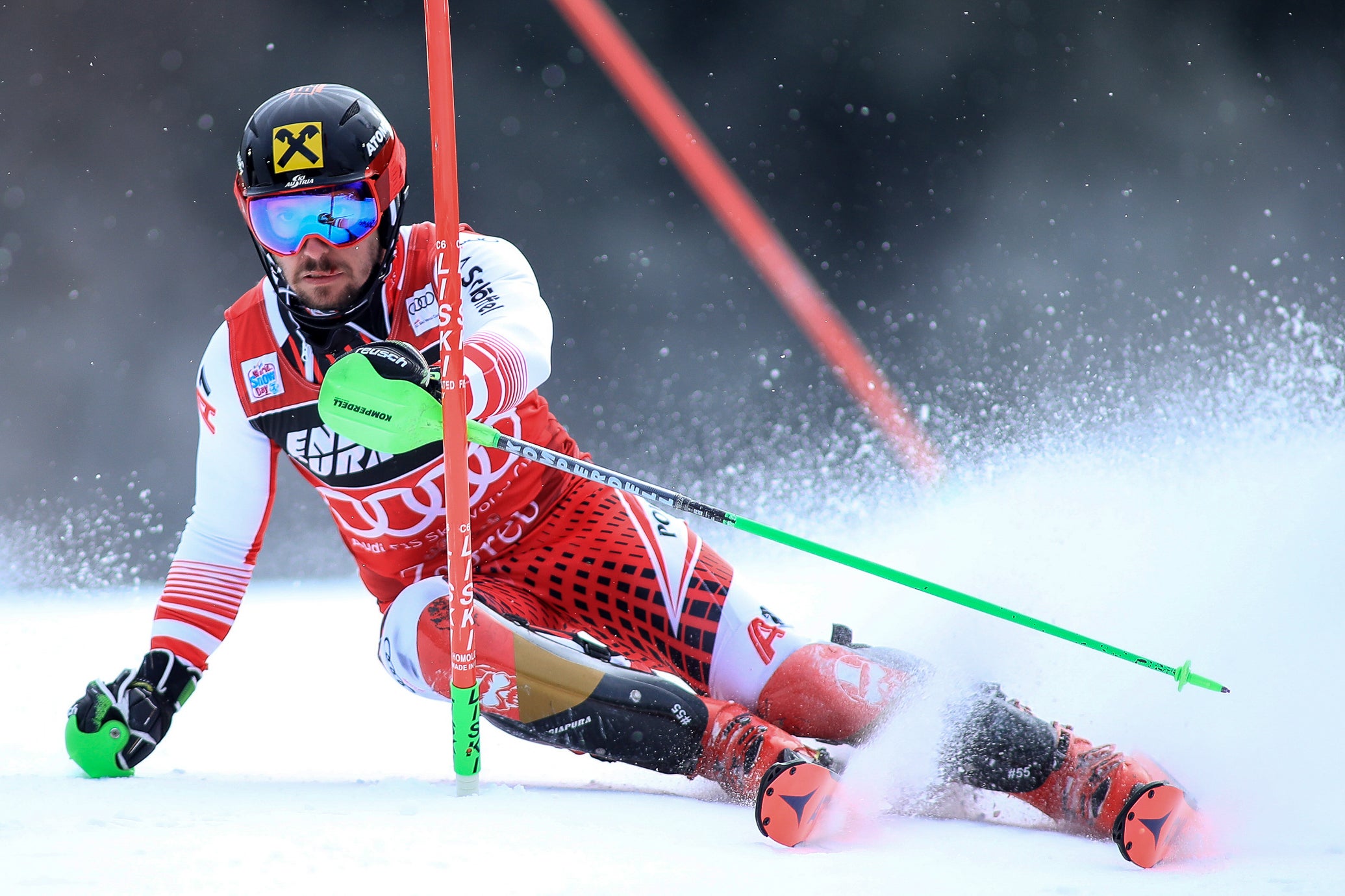 hirscher-cred-spiess-rb Marcel Hirscher in Wengen Slalom.
