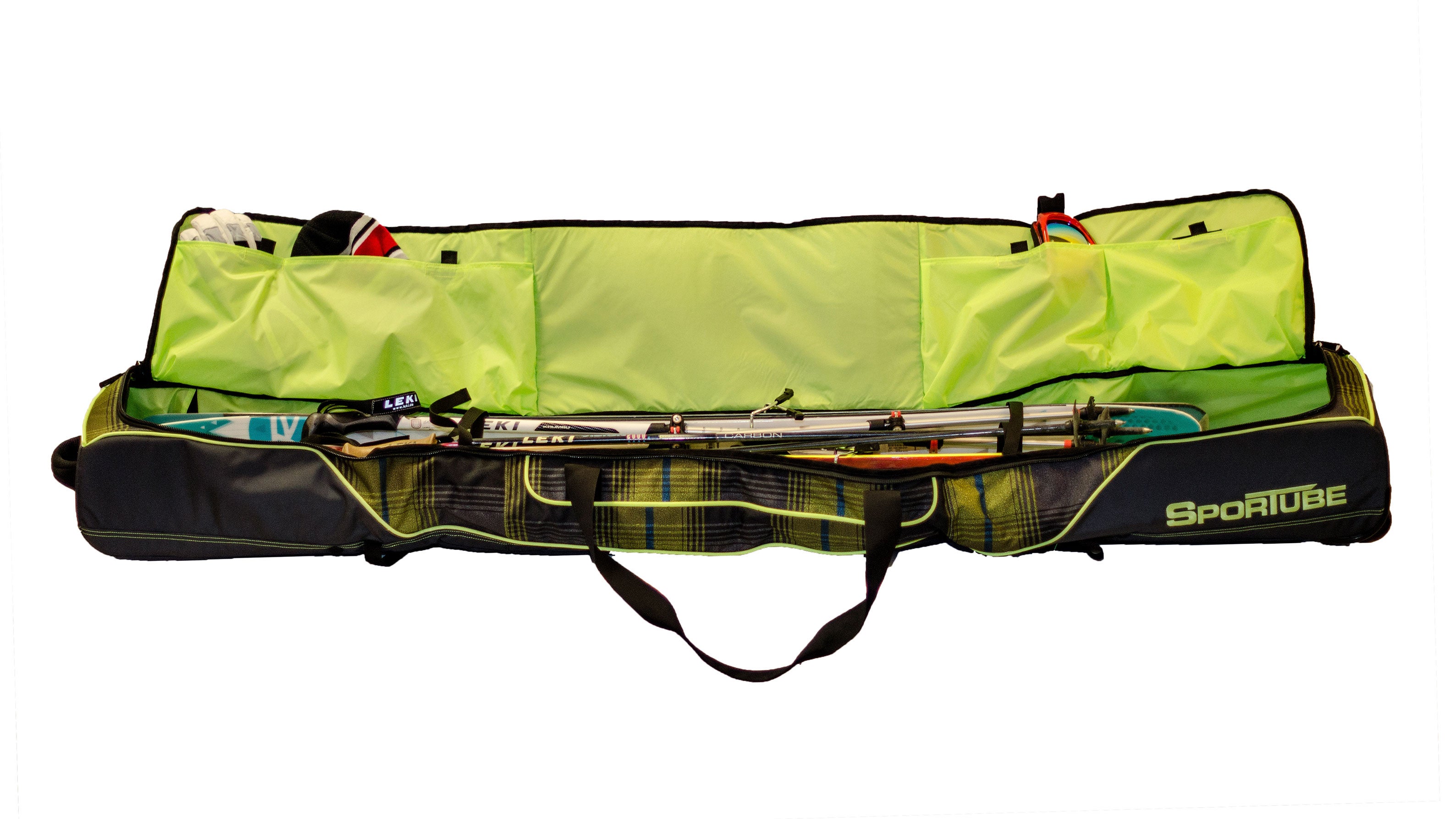 sportube_skishield_plaid_crop A peek inside the Ski Shield.