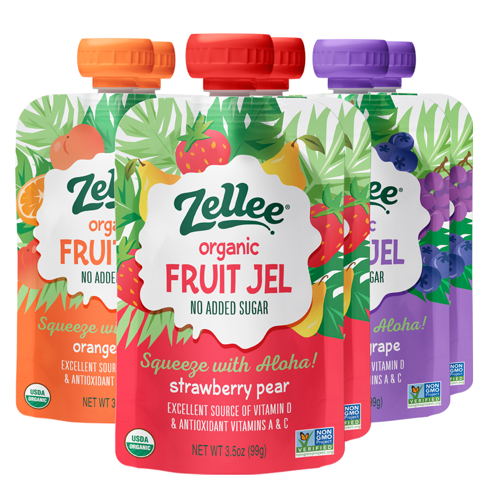 Zellee 3 Flavors Zellee Fruit Jels