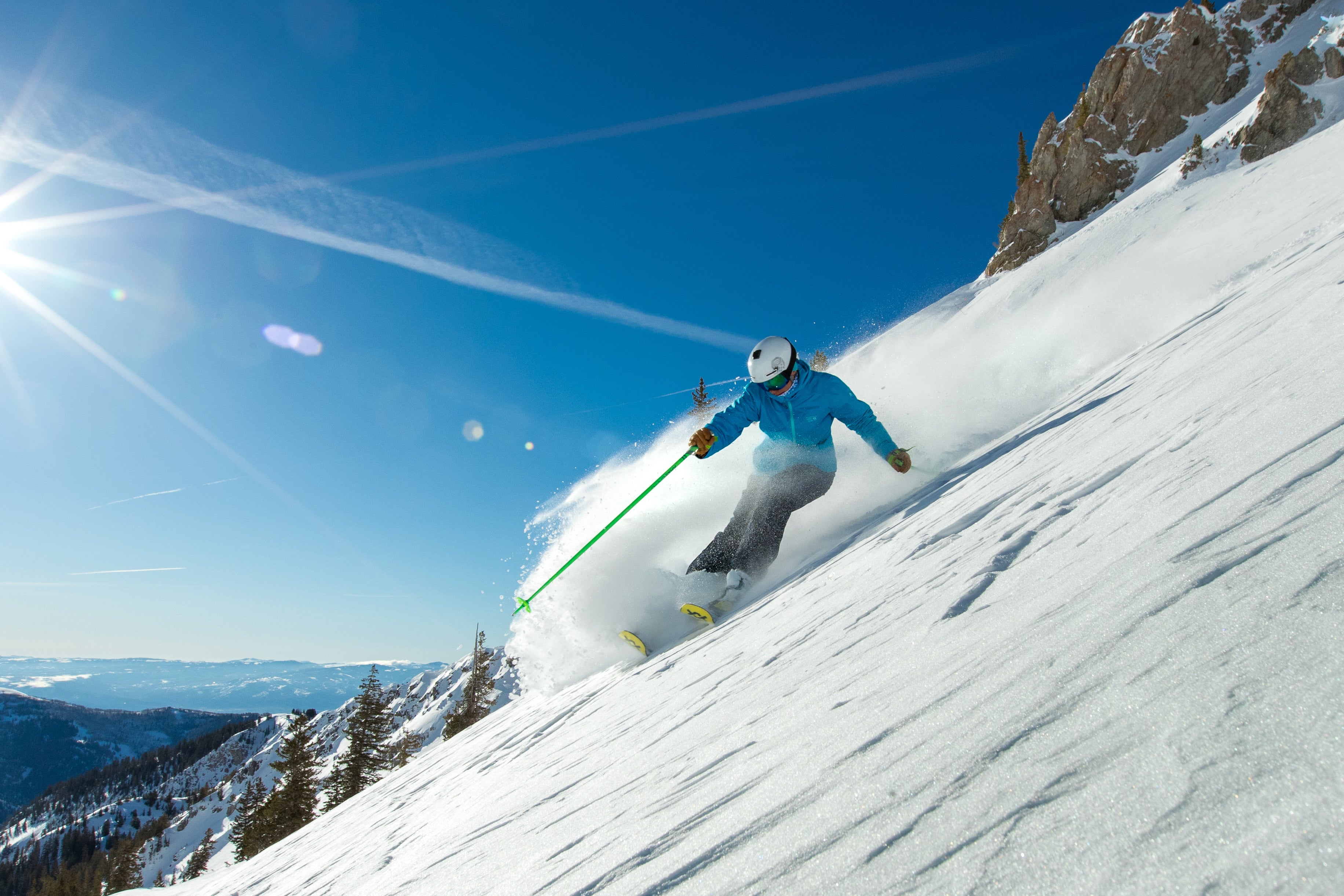 Late-Season Skiing at Snowbird Late-Season Skiing at Snowbird