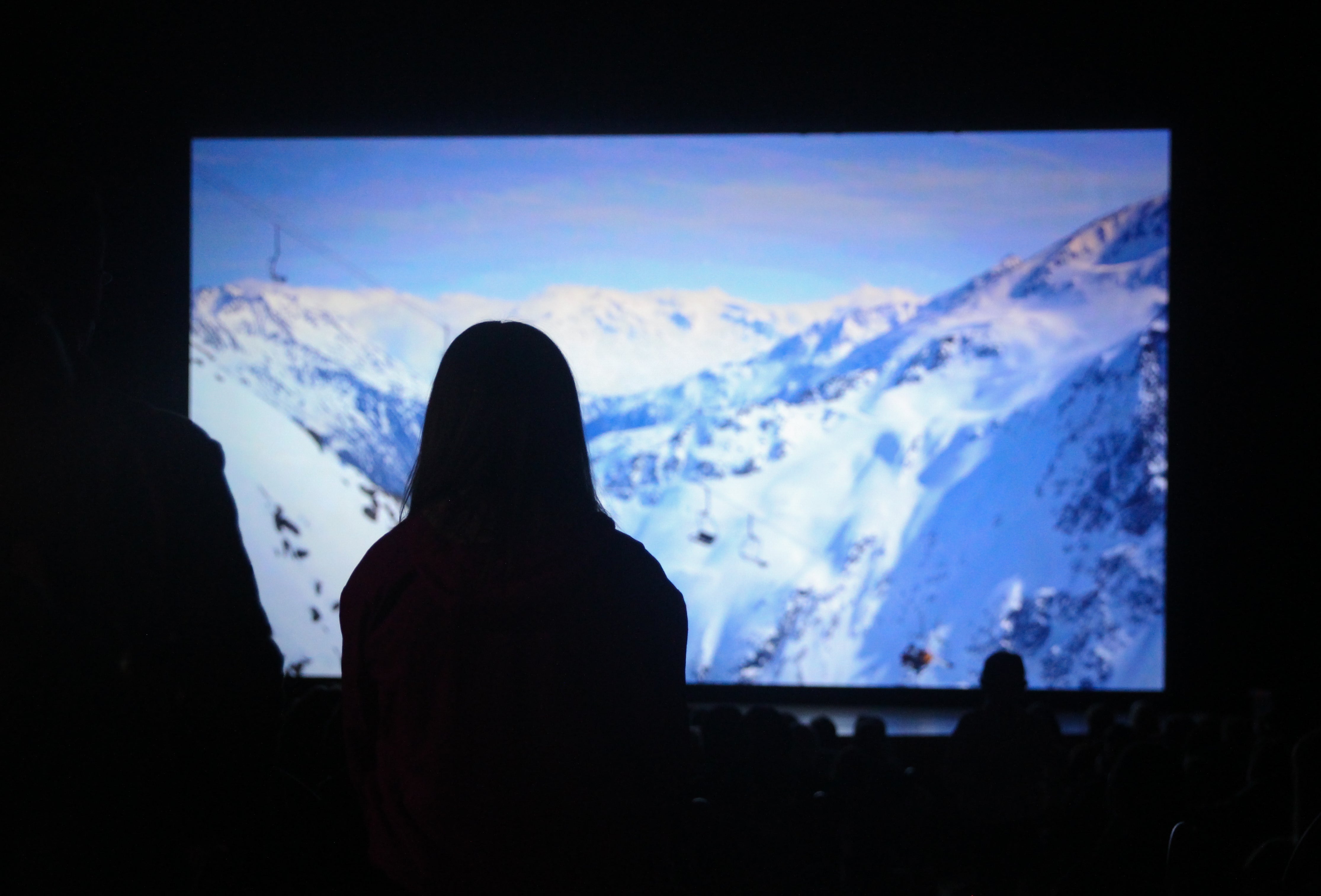 IMG_6735-2 Silhouette of woman watching Warren Miller's