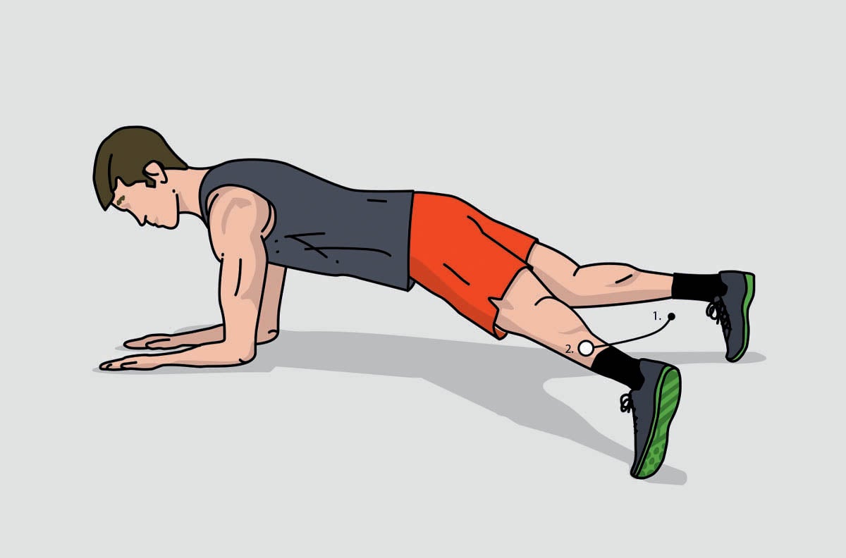 SKI0120-Fitness2 Trunk stability exercise: plank kicks