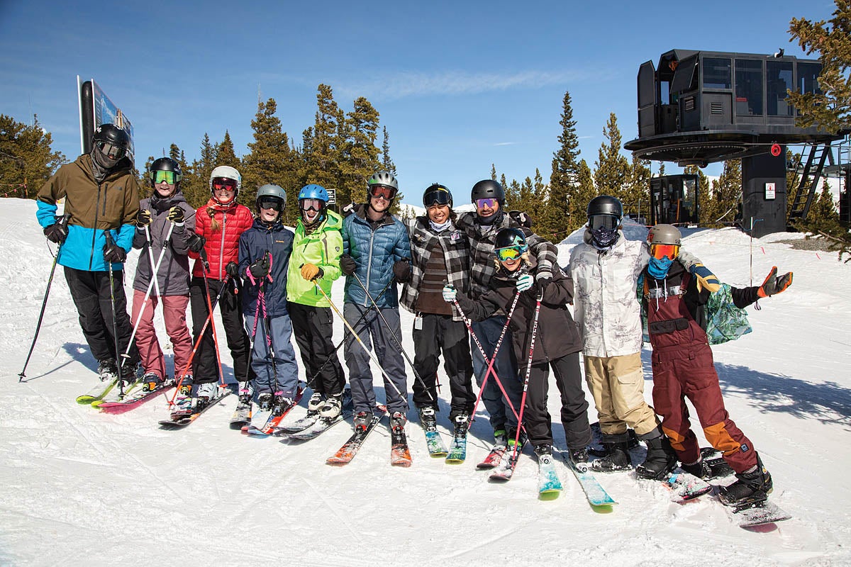 SKI0120-Eldora07 The freestyle team comprises roughly 40 skiers, a handful of whom are pictured here.