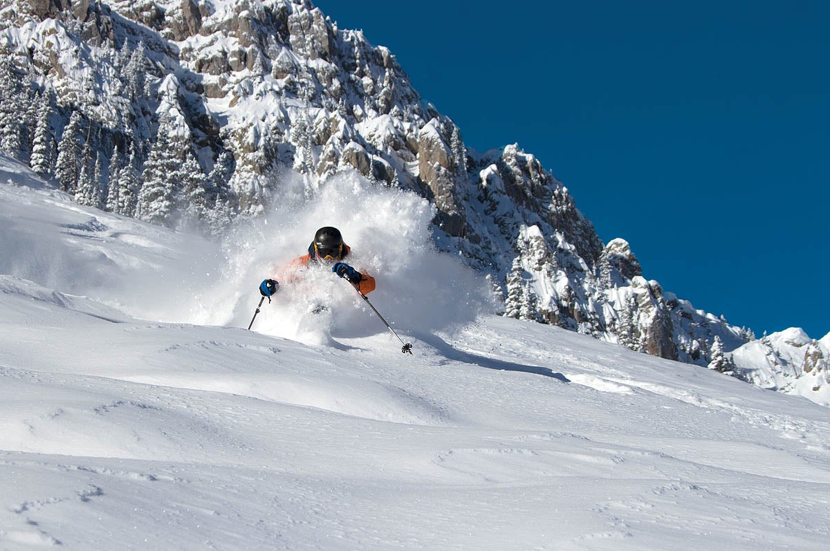 SKI0120-IND-09-Bridger-byTravisAnderson Skiing powder at Bridger Bowl