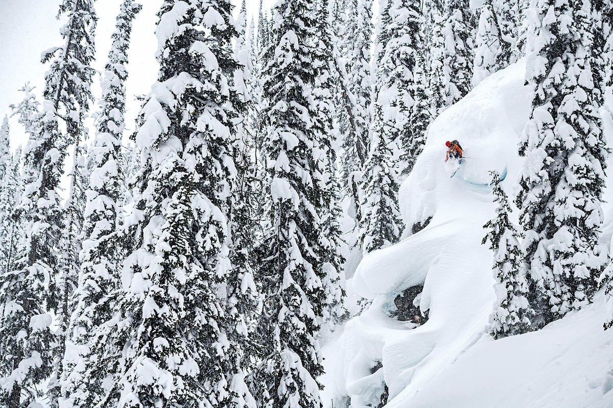 SKI0120-RevyLeah3-byMattiasFredriksson Leah Evans drops a pillow line in the Kootenay backcountry near Nakusup, B.C.