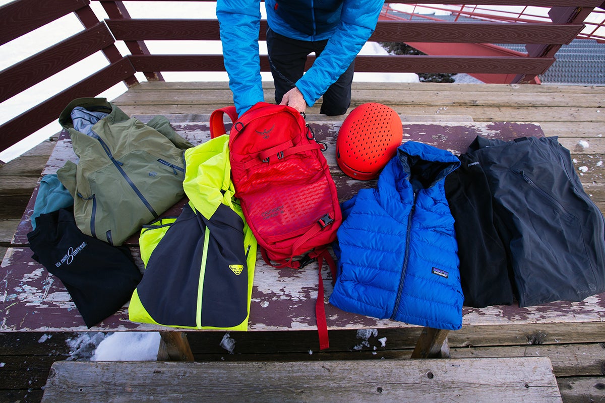 D77C3569 Charlie MacArthur packs his layers for an Alpine Tour.